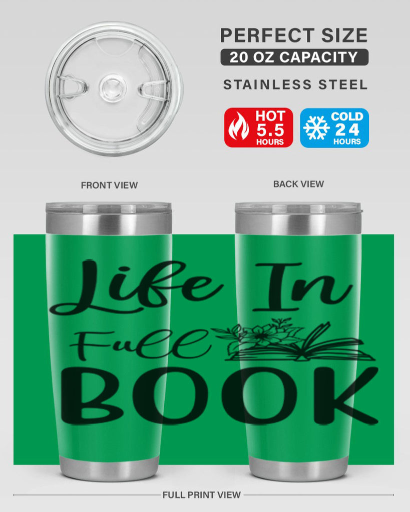 Life In Full Book 297#- spring- Tumbler