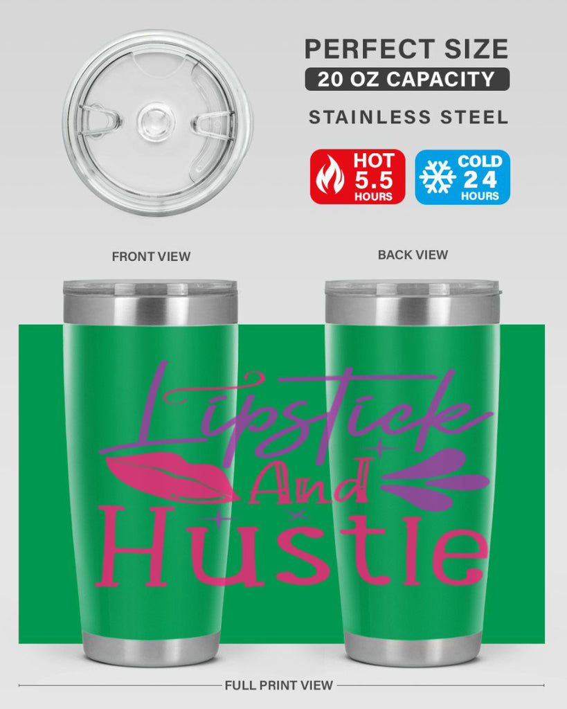 Lipstick And Hustle Style 229#- make up- Tumbler