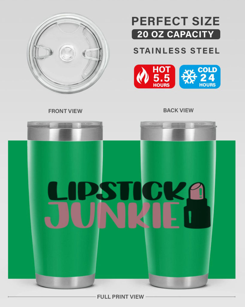 Lipstick Junkie Style 56#- make up- Tumbler