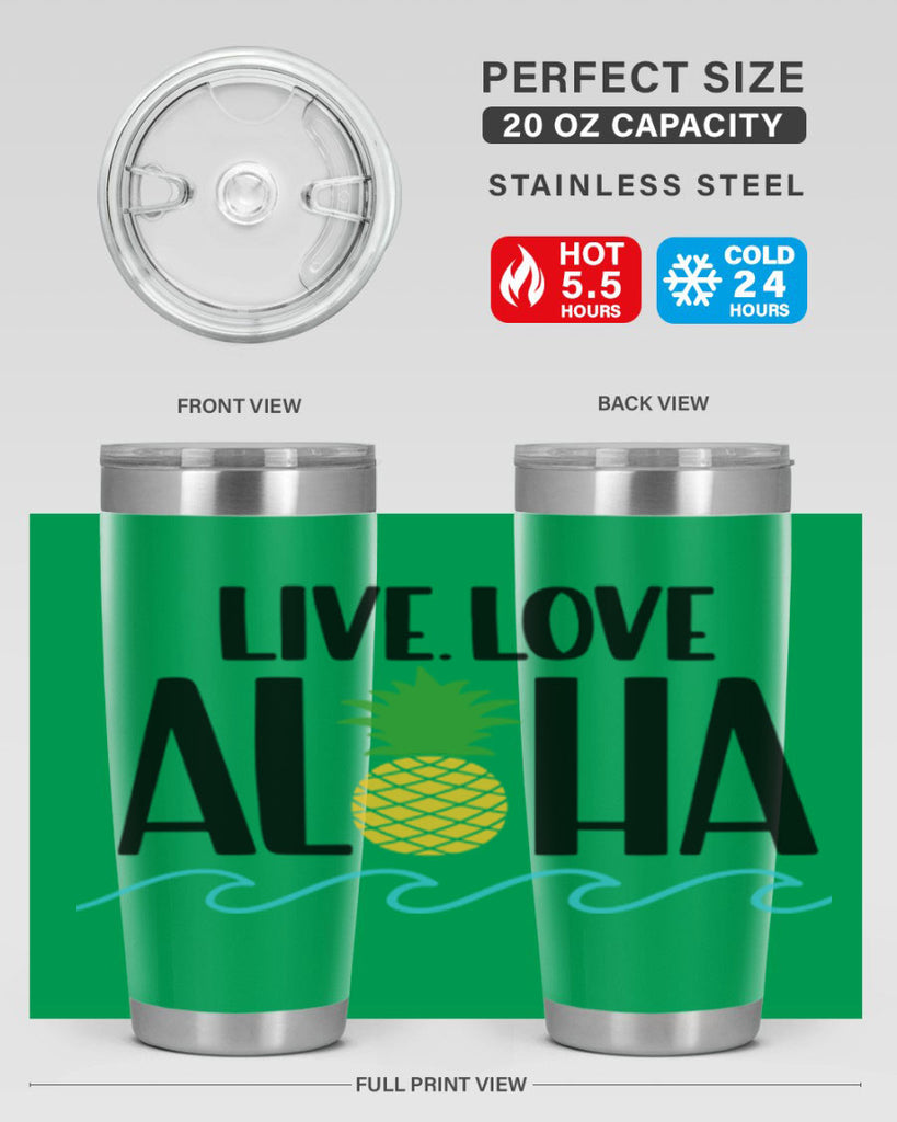 Live Love Aloha Style 30#- summer- Tumbler