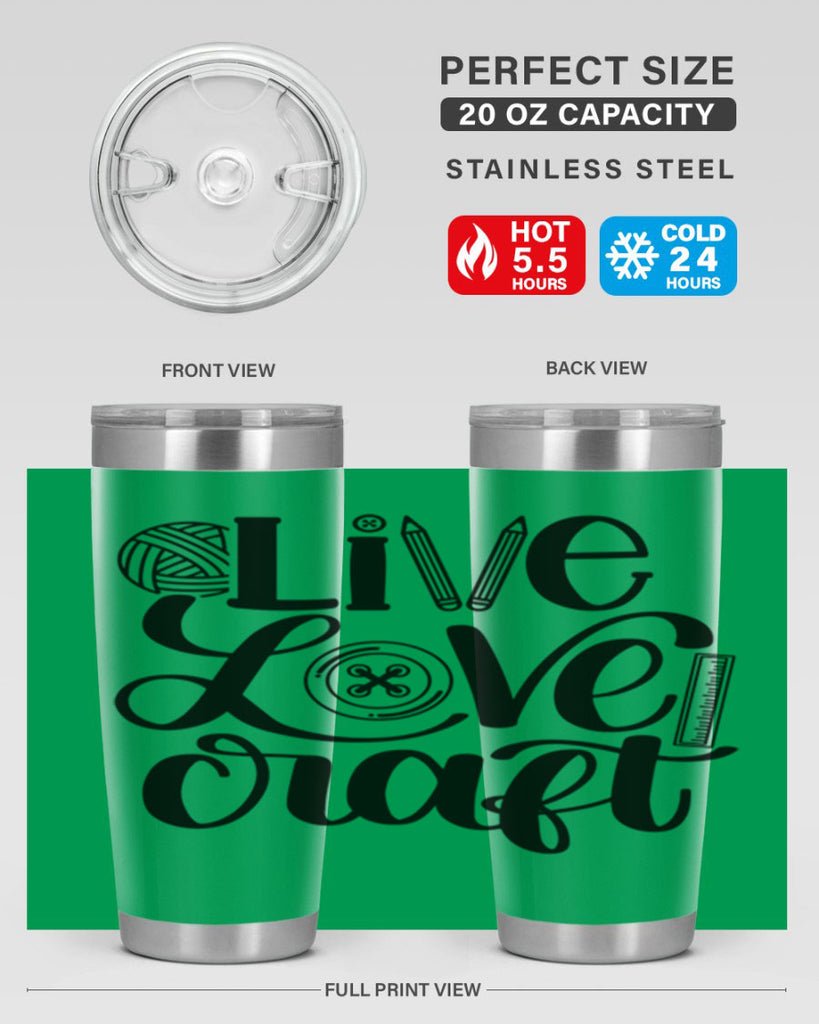 Live Love Craft 14#- crafting- Tumbler