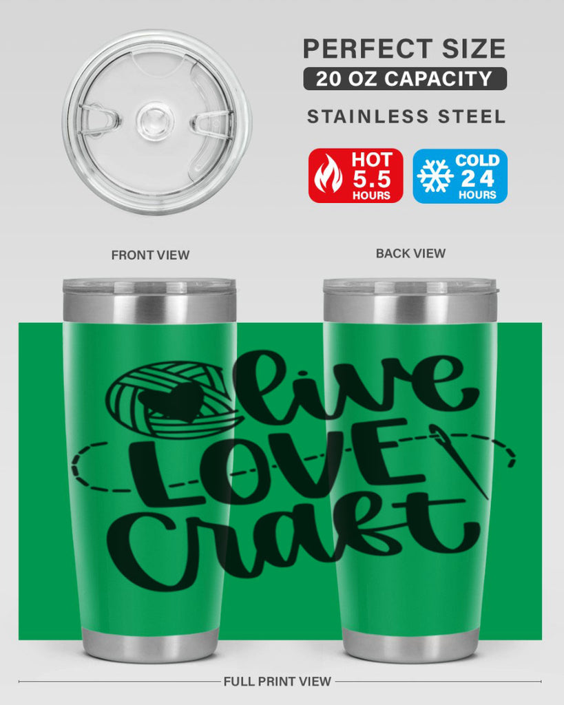 Live Love Craft 15#- crafting- Tumbler
