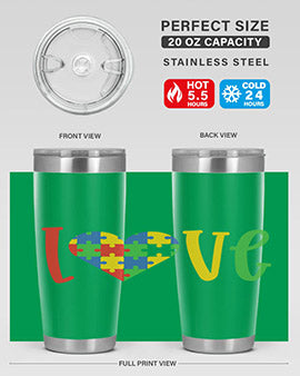 Love Style 30#- autism- Tumbler
