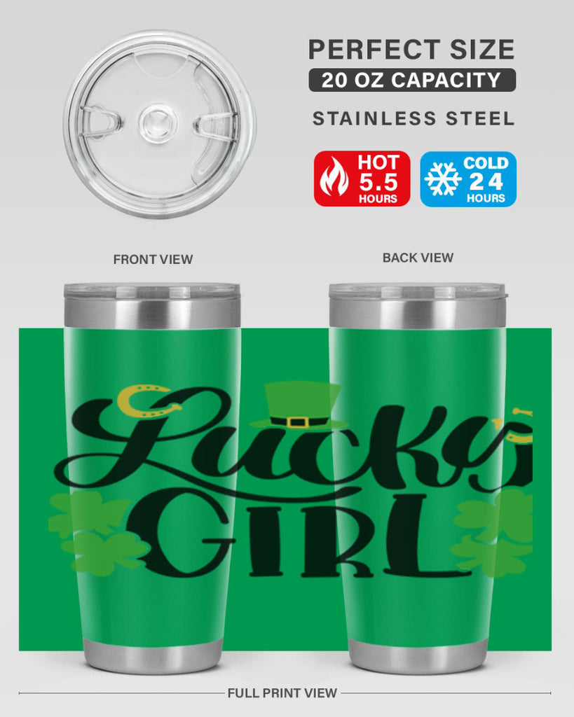 Lucky Girl Style 56#- St Patricks Day- Tumbler