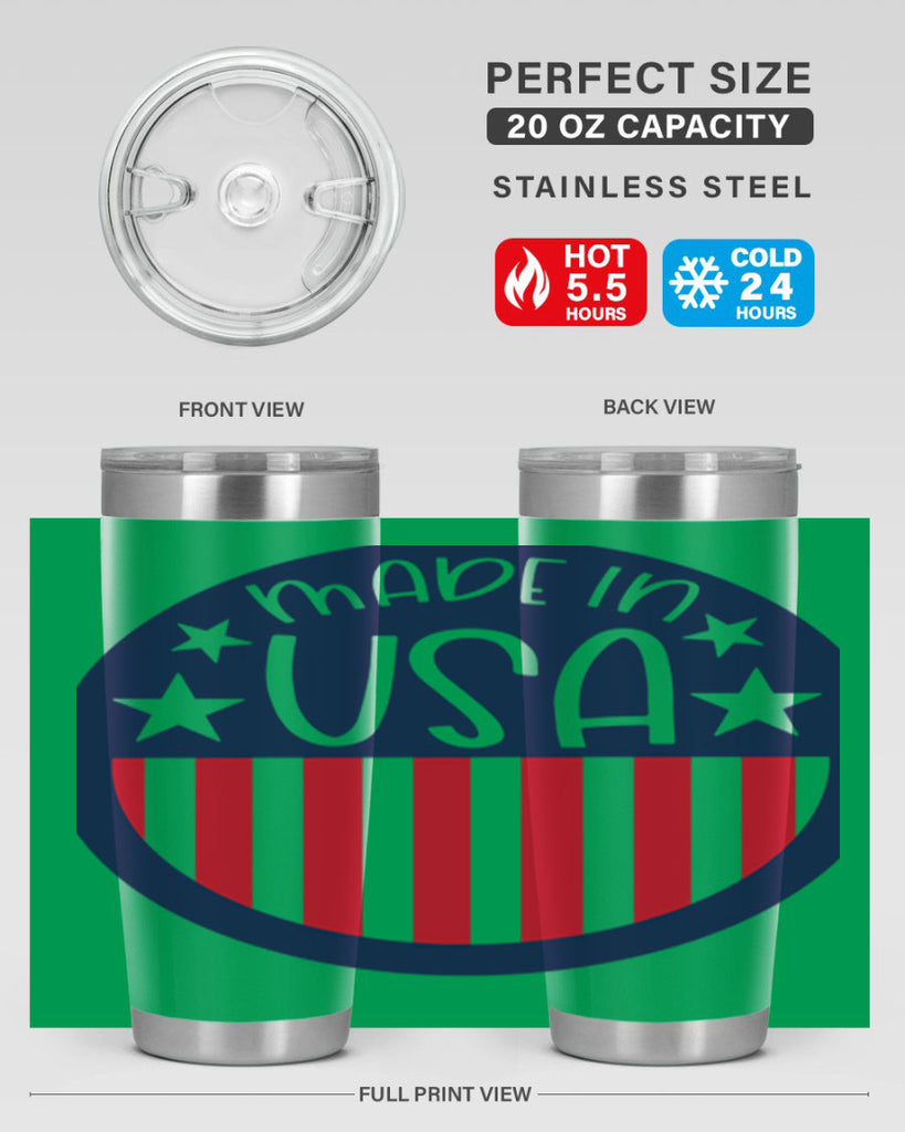 Made In USA Style 165#- Fourt Of July- Tumbler