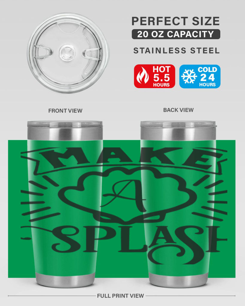Make a splash 312#- mermaid- Tumbler