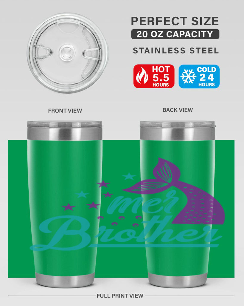 Mer Brother 323#- mermaid- Tumbler
