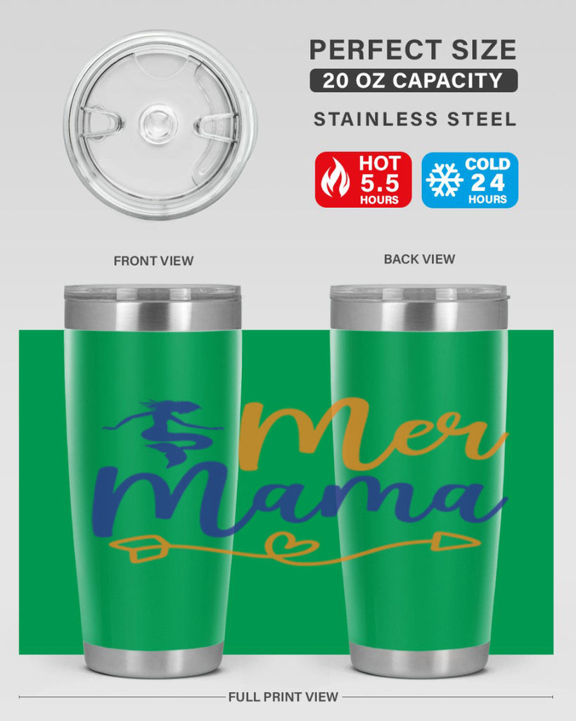 Mer Mama 331#- mermaid- Tumbler