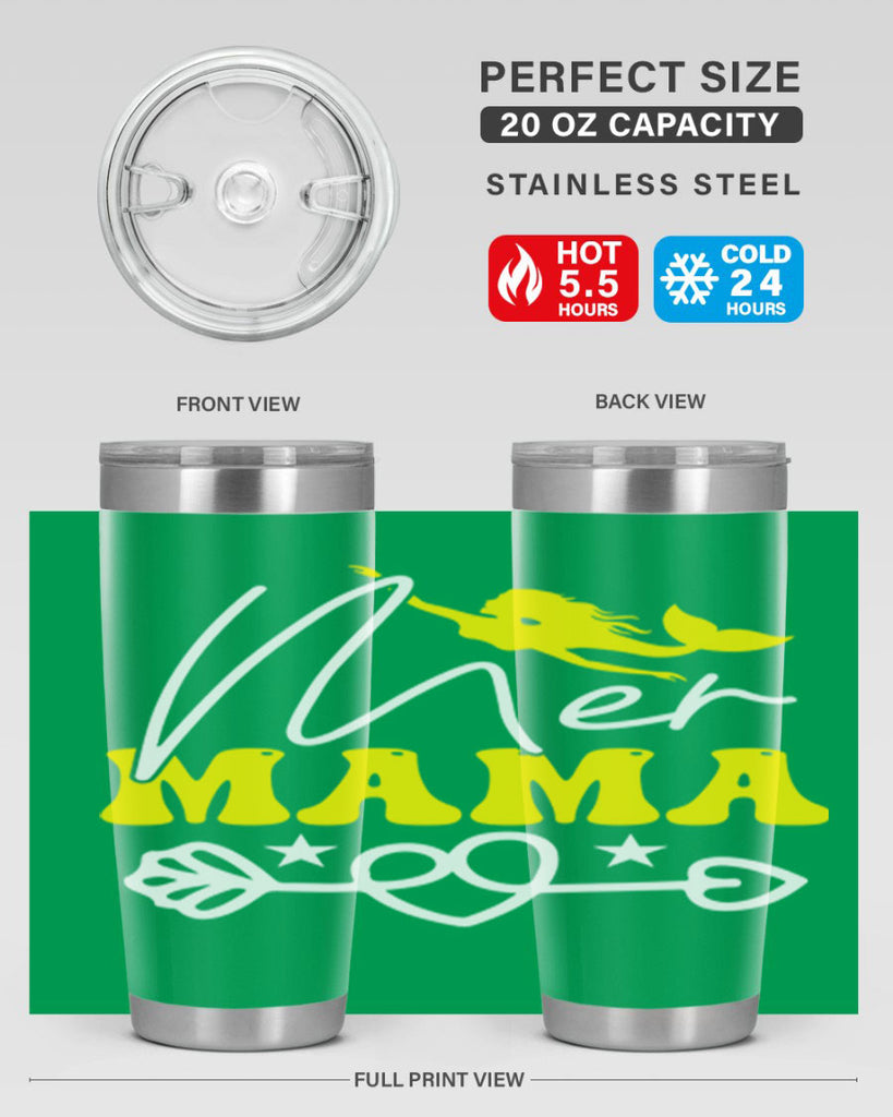Mer Mama 332#- mermaid- Tumbler