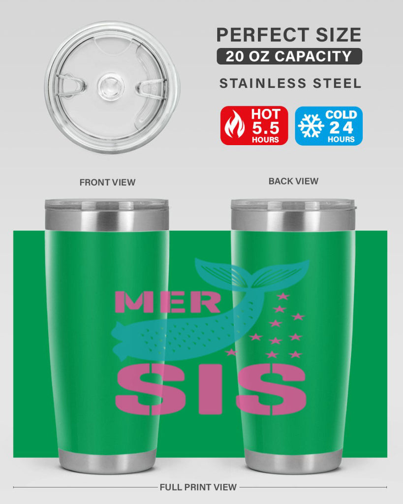 Mer Sis 345#- mermaid- Tumbler
