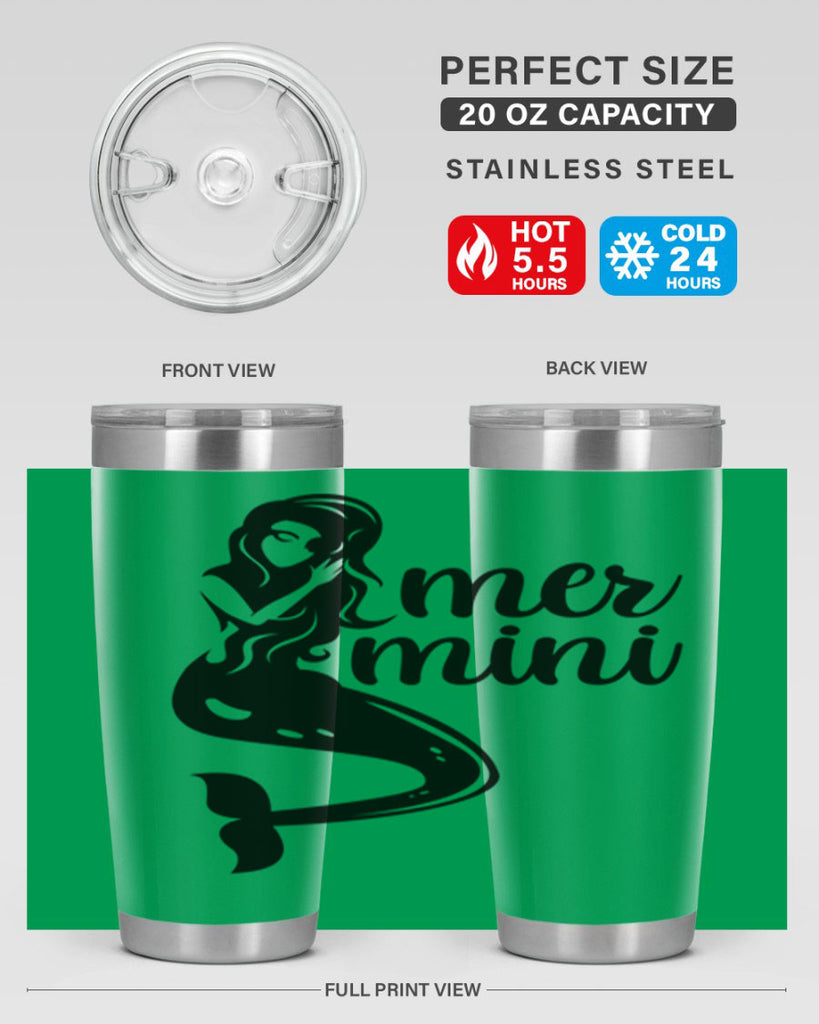 Mer mini 352#- mermaid- Tumbler