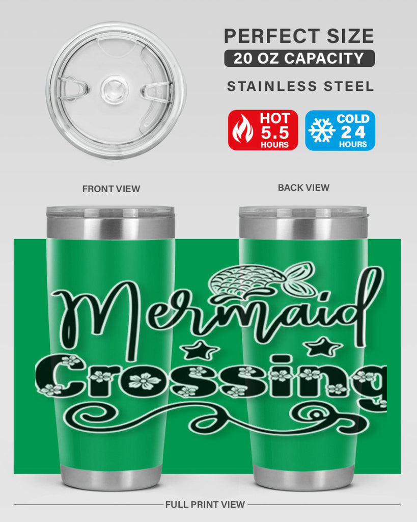Mermaid Crossing 400#- mermaid- Tumbler