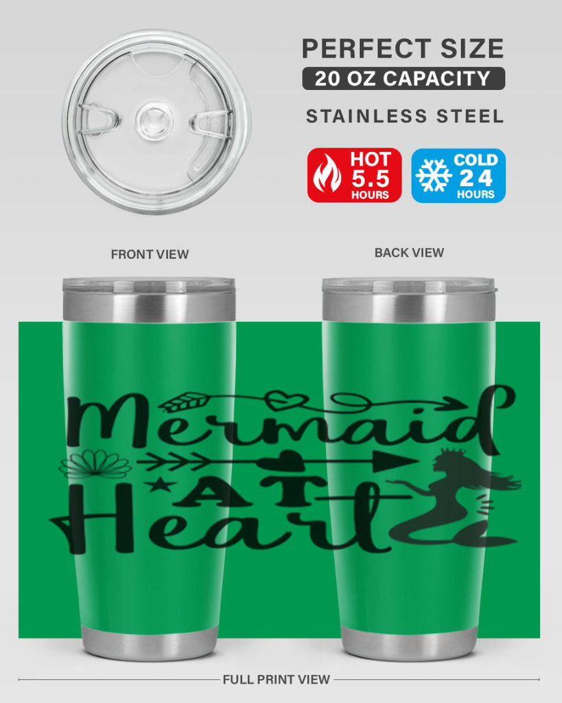 Mermaid at Heart design 397#- mermaid- Tumbler