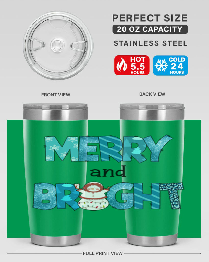 Merry and Bright 321#- winter- Tumbler
