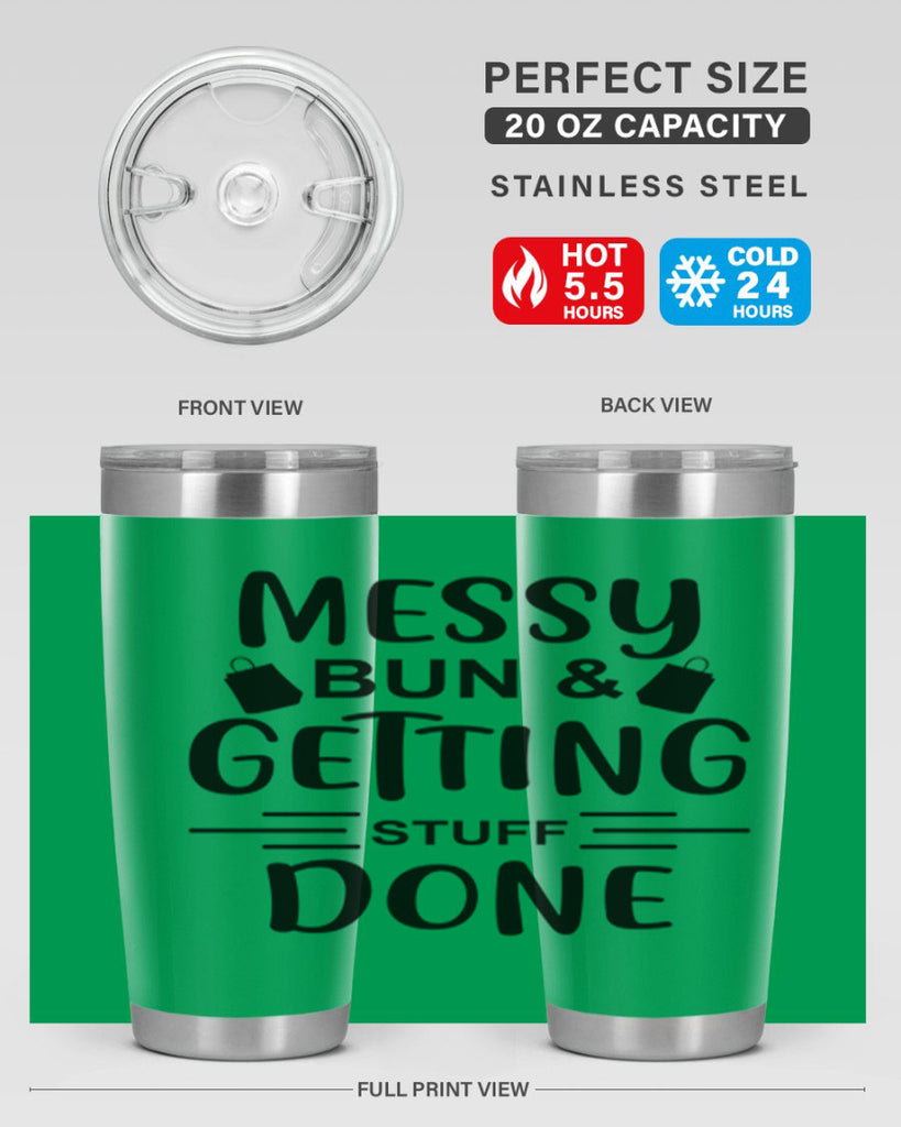 Messy Bun Getting Stuff Done 120#- fashion- Cotton Tank