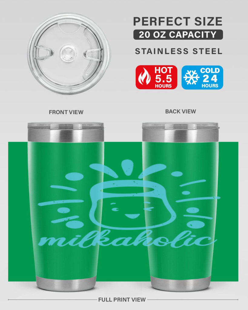Milkaholic Style 29#- baby shower- tumbler
