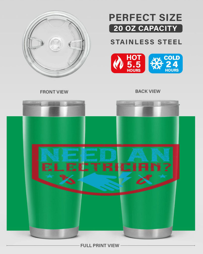 Need an electrician Style 23#- electrician- tumbler