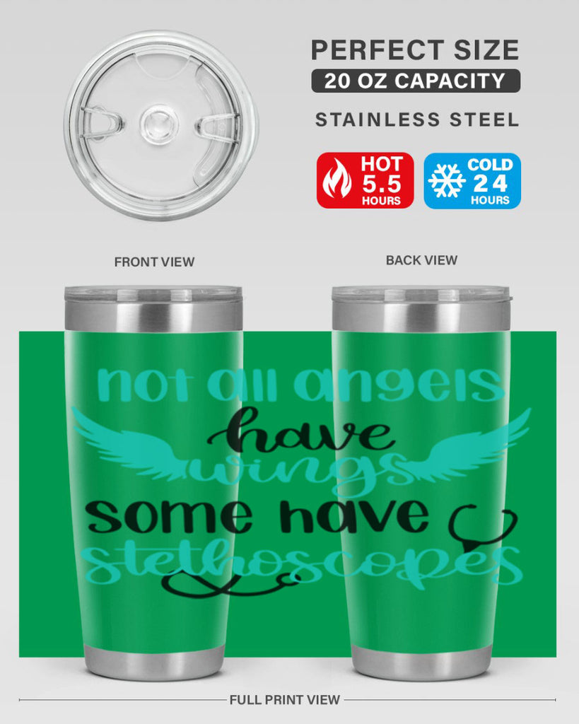 Not All Angels Have Style Style 127#- nurse- tumbler