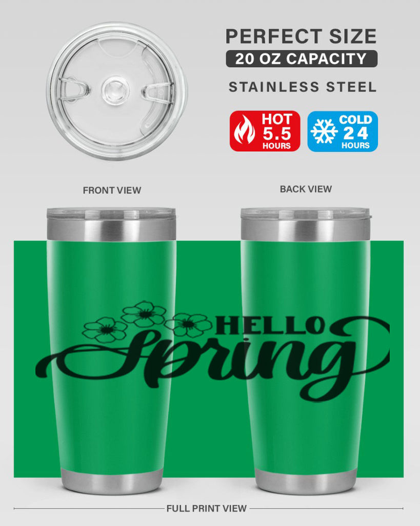 PNG_Hello Spring393#- spring- Tumbler