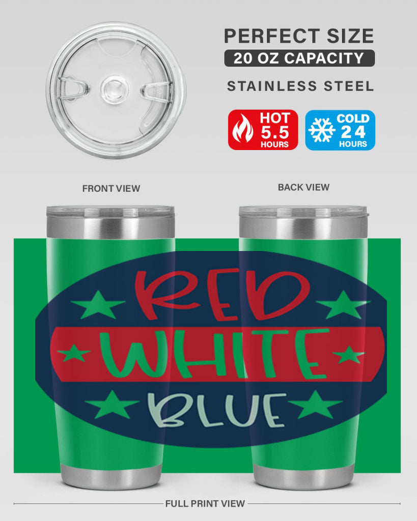 Red White Blue Style 170#- Fourt Of July- Tumbler