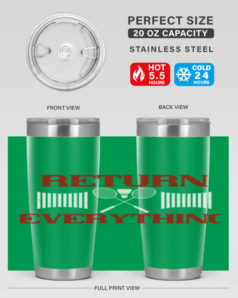Return Everything 1892#- badminton- Tumbler