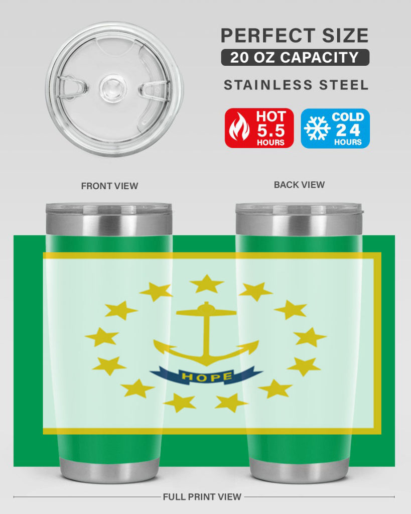 Rhode Island 13#- Us Flags- Tumbler
