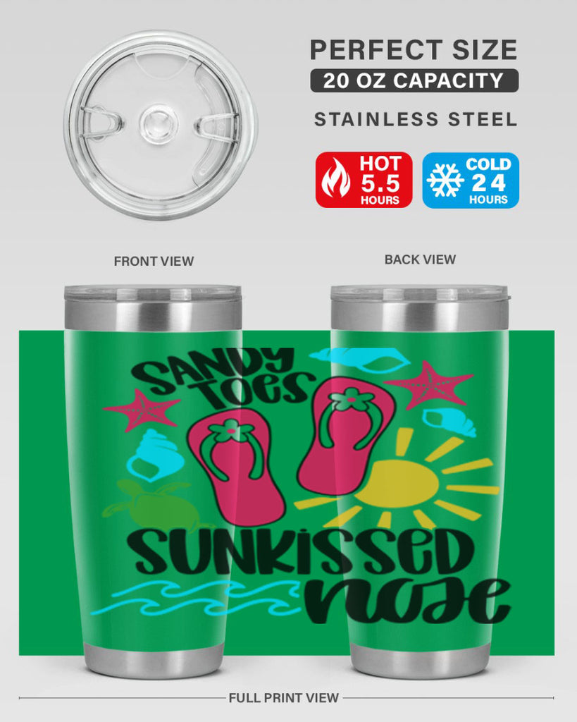 Sandy Toes Sunkissed Nose Style 27#- summer- Tumbler