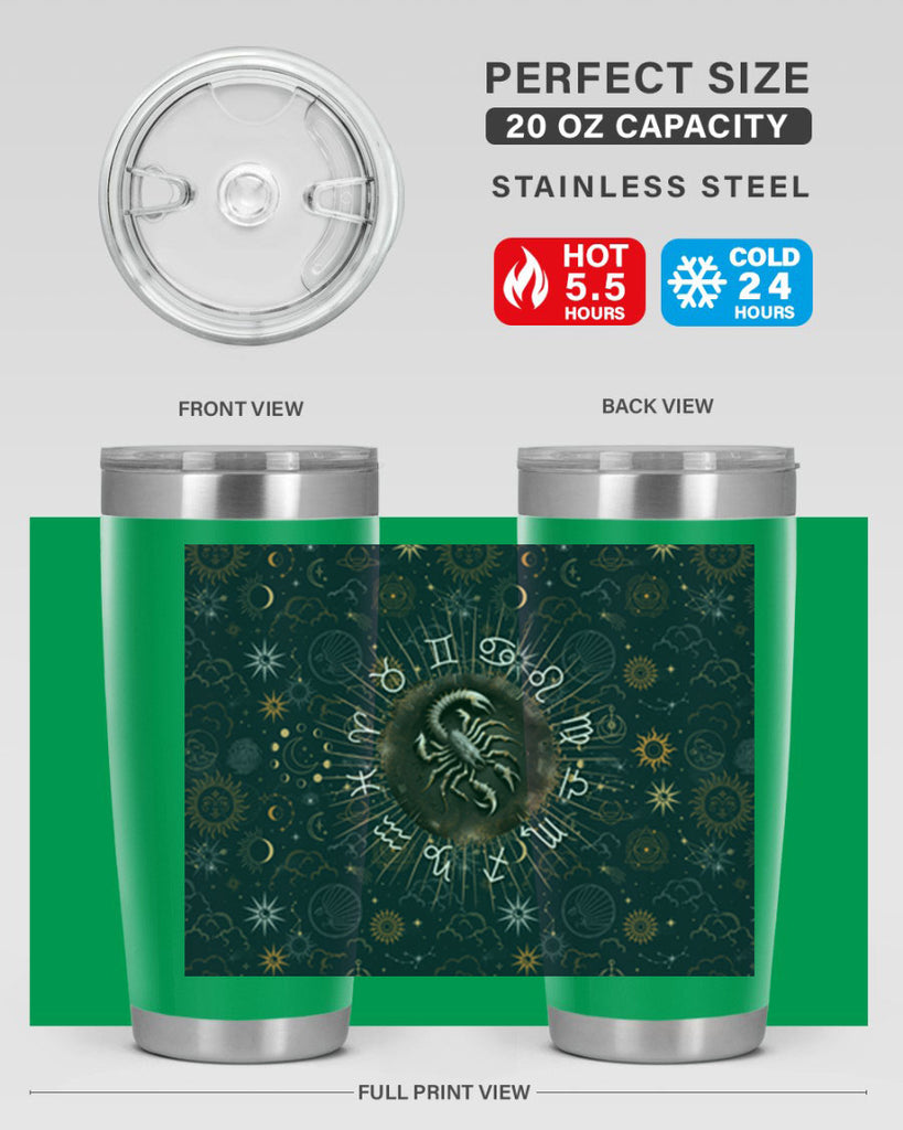 Scorpius Straight 466#- zodiac- Tumbler