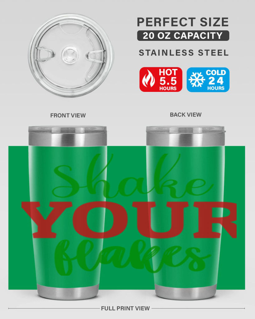 Shake Your Flakes 355#- winter- Tumbler