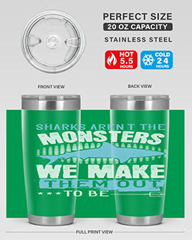 Sharks arent the monsters we make them out to be Style 26#- shark  fish- Tumbler