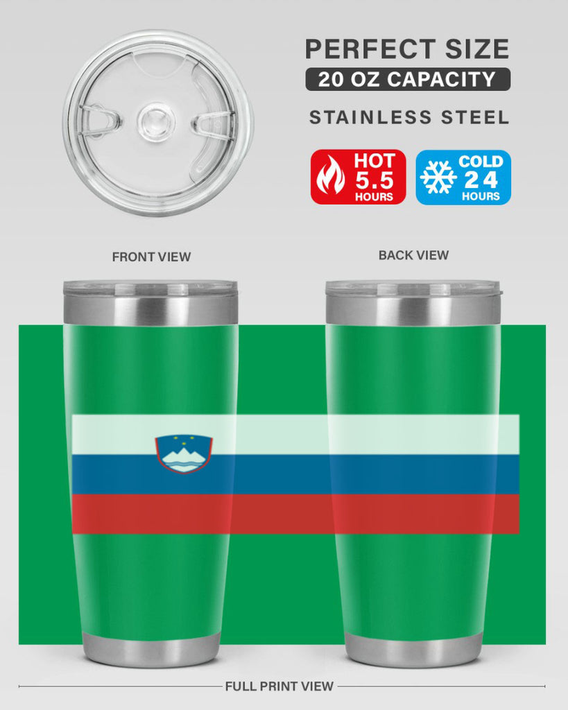 Slovenia 39#- world flags- Tumbler