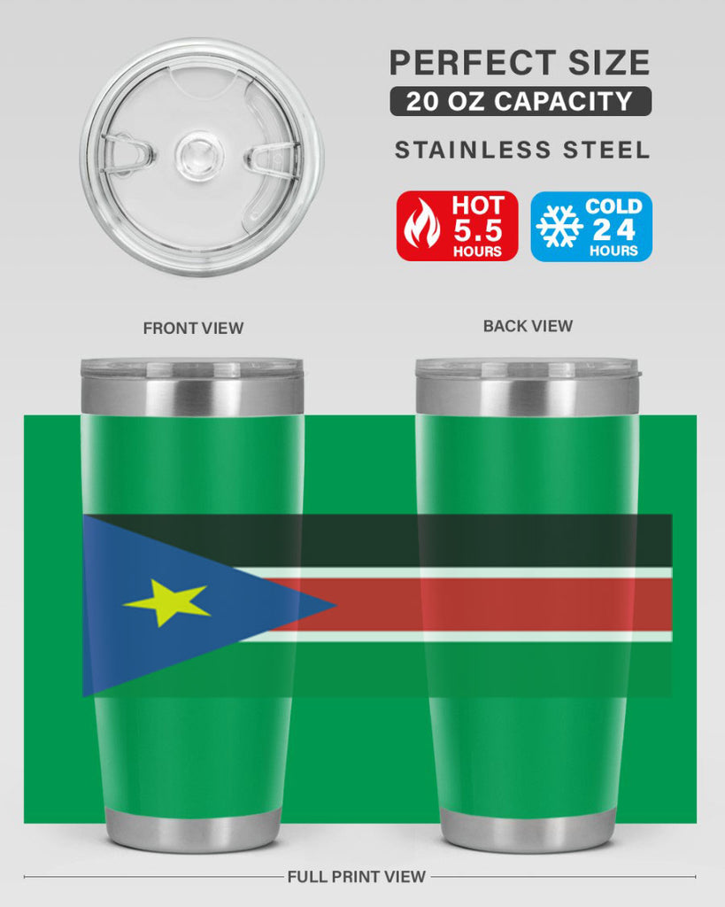 South Sudan 34#- world flags- Tumbler