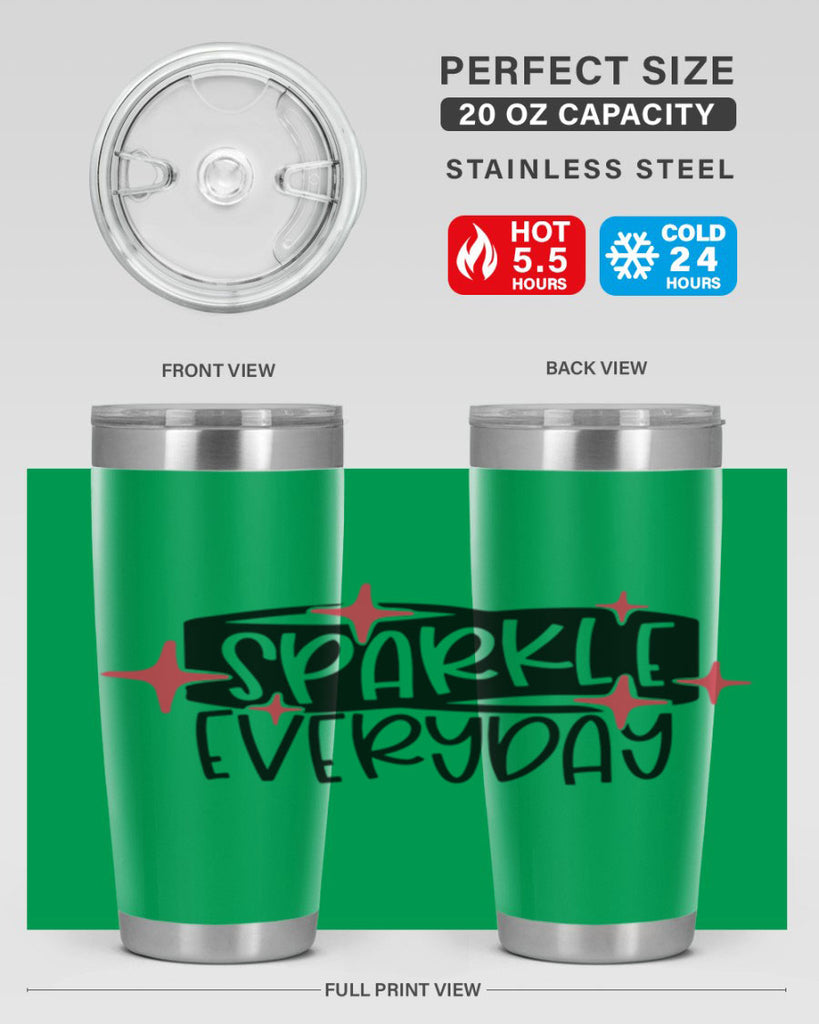 Sparkle Everyday Style 20#- make up- Tumbler