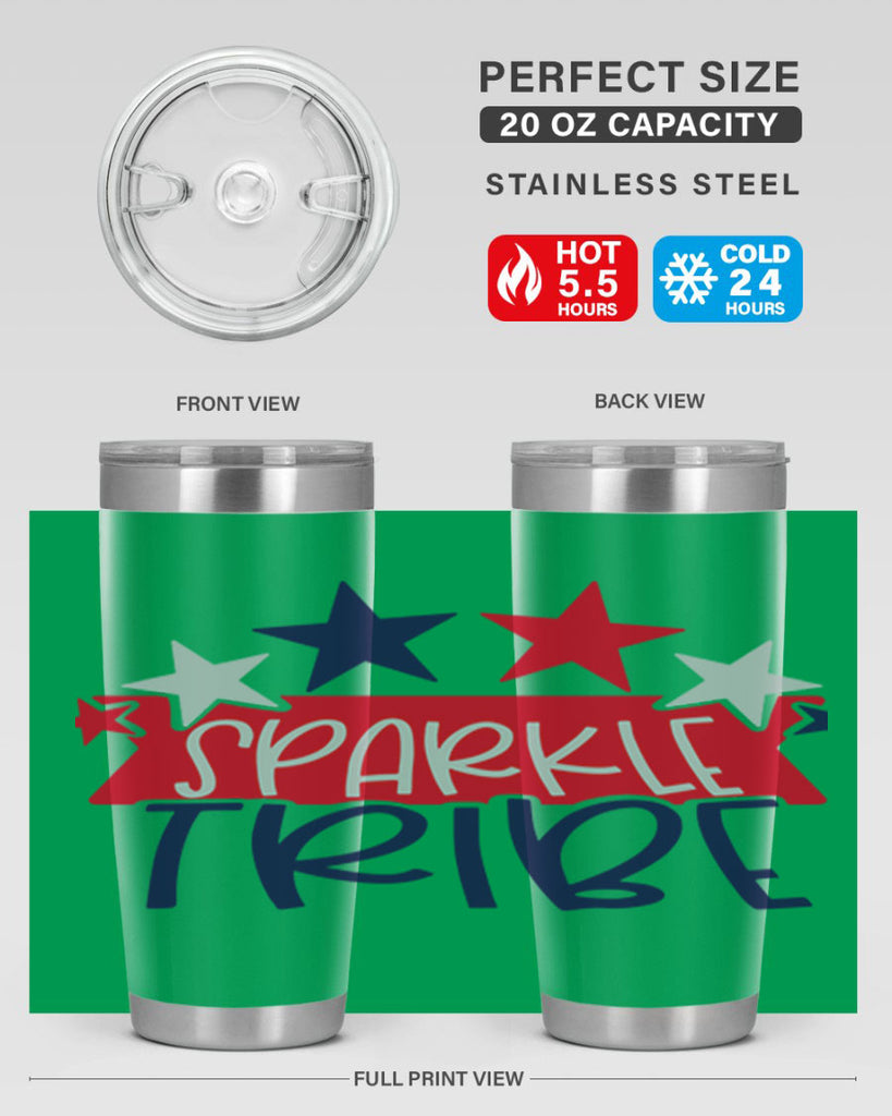 Sparkle Tribe Style 172#- Fourt Of July- Tumbler