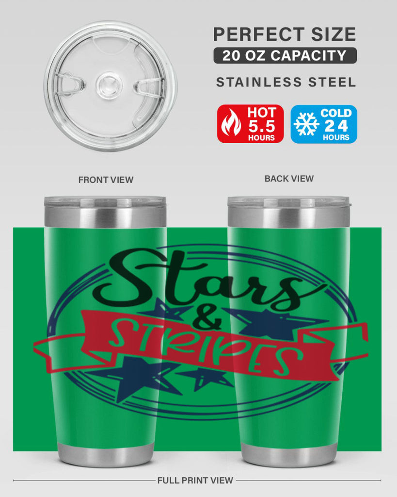 Stars StripeS Style 174#- Fourt Of July- Tumbler