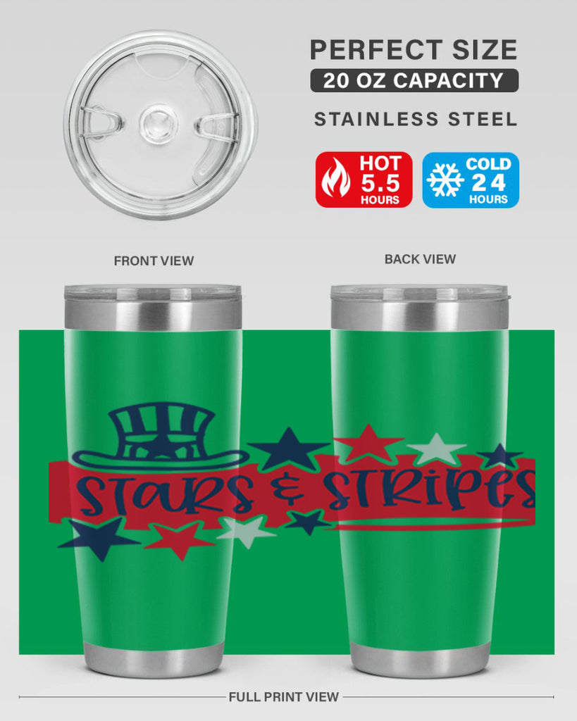 Stars Stripes Style 175#- Fourt Of July- Tumbler