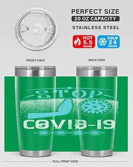 Stop covid Style 22#- corona virus- Tumbler