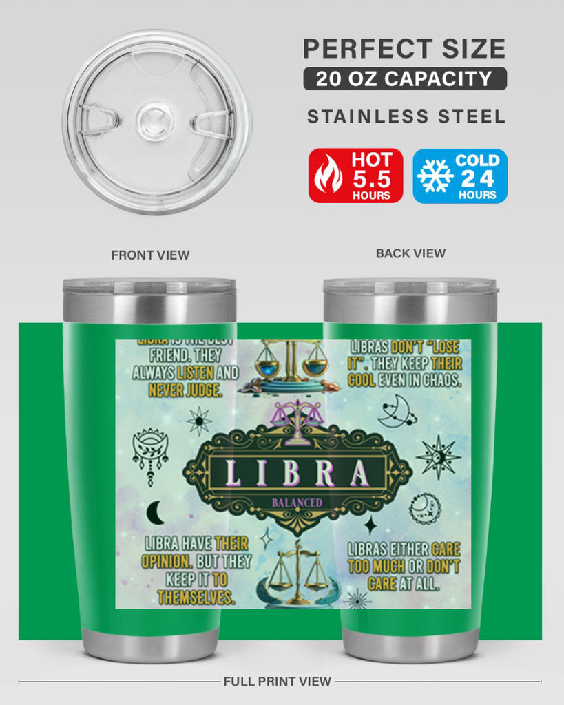StraightLibra 474#- zodiac- Tumbler