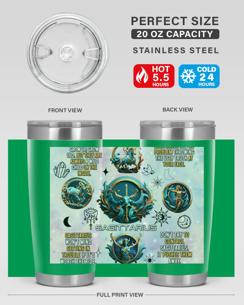StraightSaggitarius 476#- zodiac- Tumbler