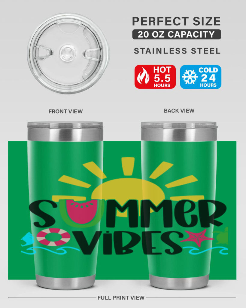 Summer Vibes Style 19#- summer- Tumbler