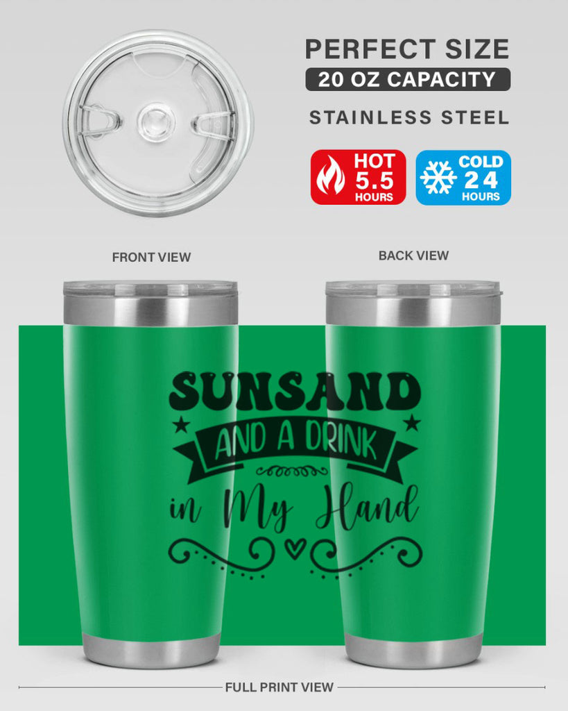 Sunsandandadrinkin 484#- zodiac- Tumbler