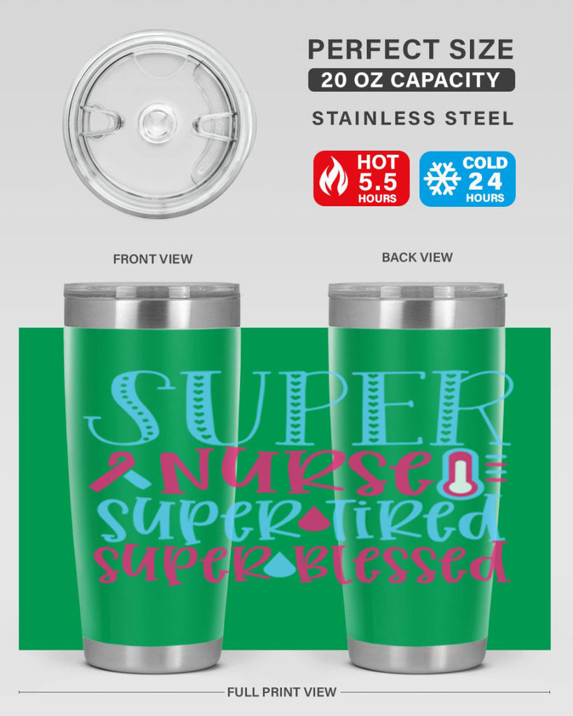 Super Nurse Super Tired Style Style 23#- nurse- tumbler