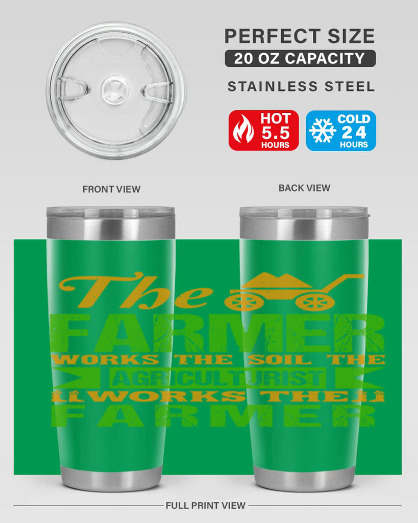 The farmers work the soil 33#- farming and gardening- Tumbler
