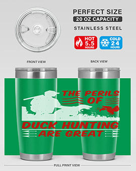 The perils of duck hunting are great Style 14#- duck- Tumbler