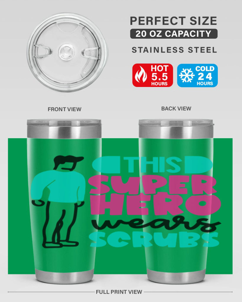 This Superhero Wears Scrubs Style Style 19#- nurse- tumbler