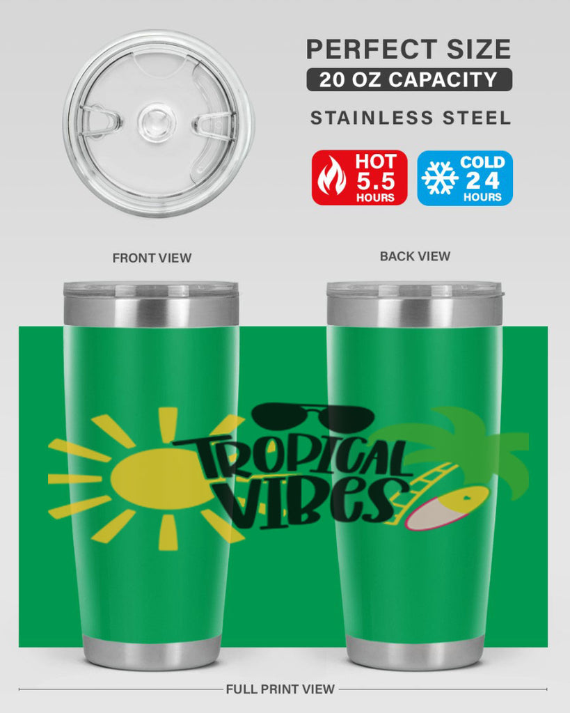 Tropical Vibes Style 9#- summer- Tumbler