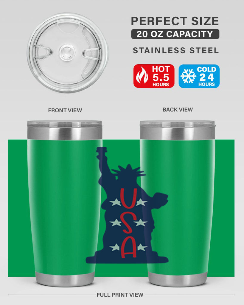 USA Style 181#- Fourt Of July- Tumbler