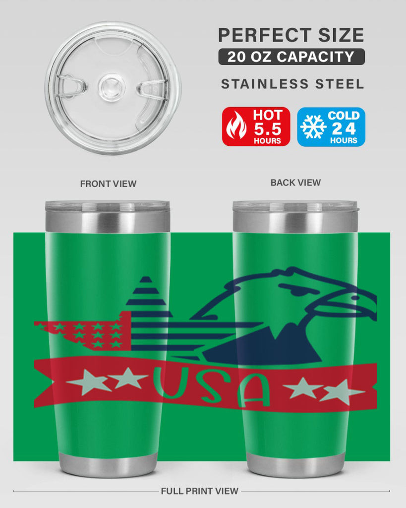 USA Style 182#- Fourt Of July- Tumbler
