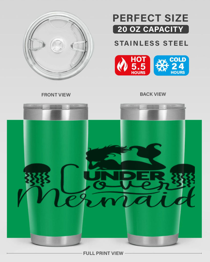 Under Cover Mermaid 642#- mermaid- Tumbler
