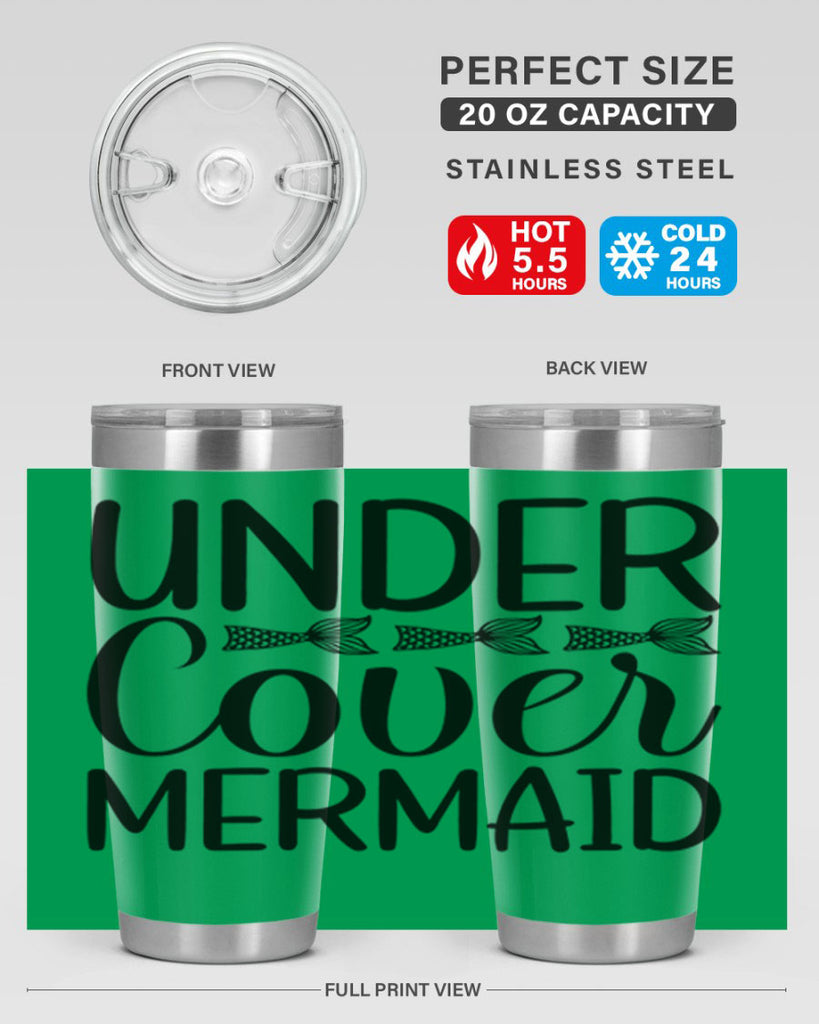 Under Cover Mermaid 647#- mermaid- Tumbler
